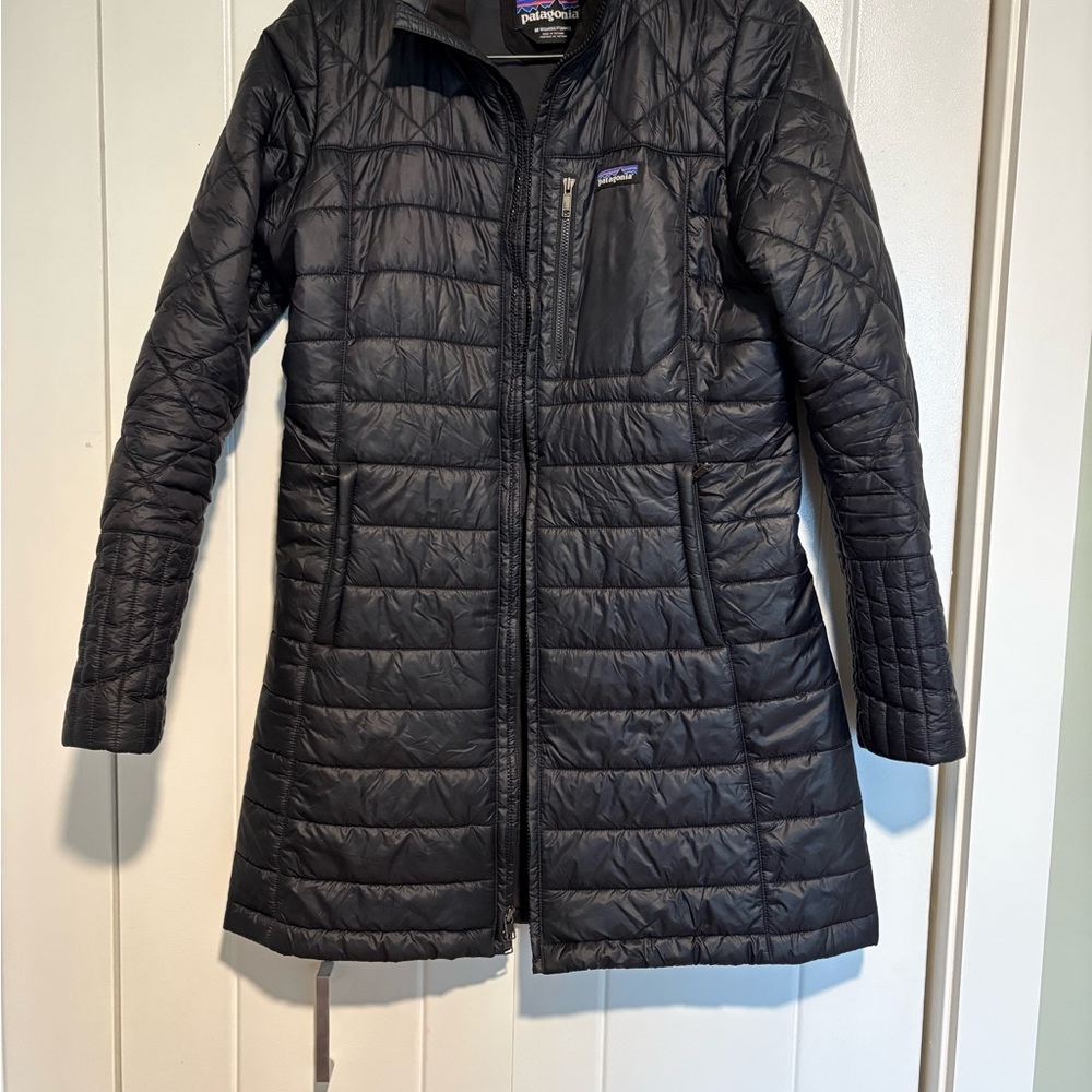 Patagonia Women's Long Black Puffer Coat